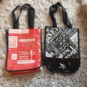 Lululemon reusable shopping totes